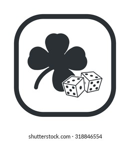 Vector illustration of poker and gambling icon