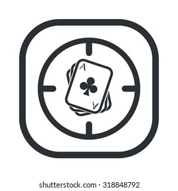 Vector illustration of poker and gambling icon