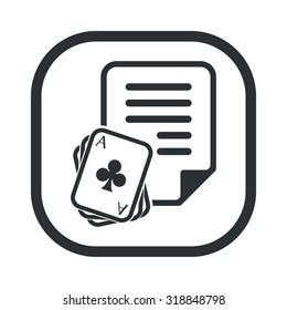 Vector illustration of poker and gambling icon