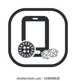 Vector illustration of poker and gambling icon