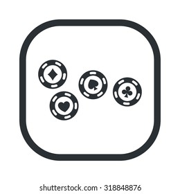 Vector illustration of poker and gambling icon