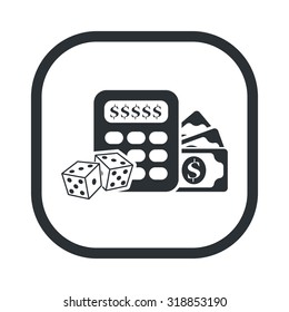 Vector illustration of poker and gambling icon