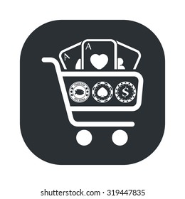Vector illustration of poker and gambling icon