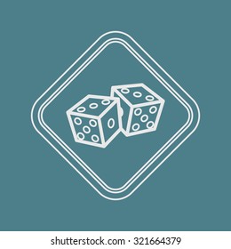 Vector illustration of poker and gambling icon