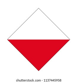 vector illustration of Poland flag