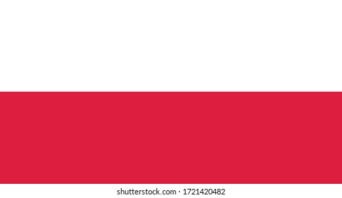 vector illustration of Poland flag