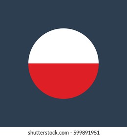 vector illustration of Poland flag
