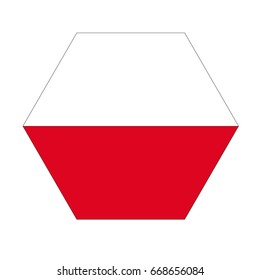 vector illustration of Poland flag 