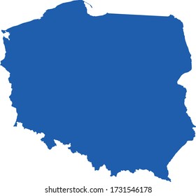 vector illustration of Poland map