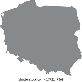 vector illustration of Poland map