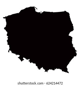 vector illustration of Poland map
