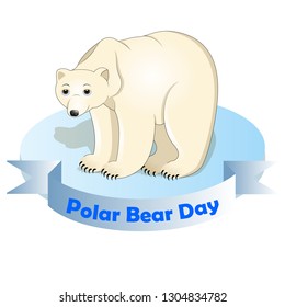 Vector illustration of polar bear
