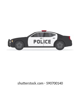 Vector Illustration of Police Car