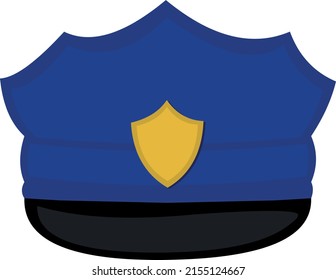 Vector illustration of a police hat