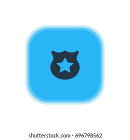 Vector Illustration Of Police Icon. Beautiful Location Element Also Can Be Used As Cop  Element.