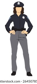 ilustração vetorial do agente de polícia