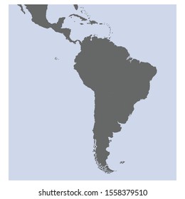 ilustración vectorial con Mapa Político de Sudamérica