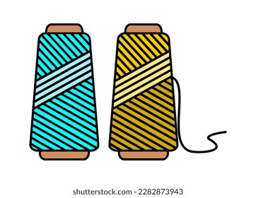 vector illustration of polyester roll icon on a white background