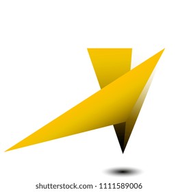 Vector Illustration. Polygon Geometry Background. Abstract Polygonal Geometric Shape.