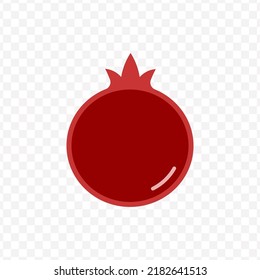 Vector illustration of Pomegranate icon sign and symbol. colored icons for website design .Simple design on transparent background (PNG).