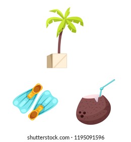 Vector illustration of pool and swimming icon. Collection of pool and activity stock vector illustration.