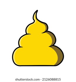 Vector illustration of poop icon