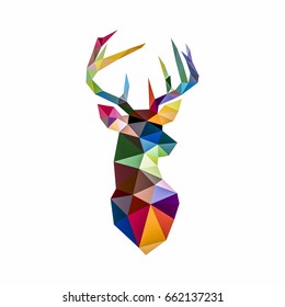 vector Illustration of Pop art deer