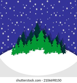 Vector illustration of pop art retro pattern with trees. Pattern texture with trees.
