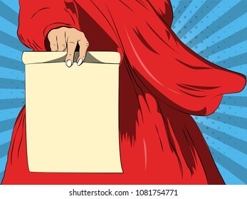 Vector illustration of pop art style. Vector colorful background in pop art retro comic style. Holds an ad