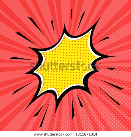 Vector illustration in pop art style. Comic book style. Abstract background with place for text