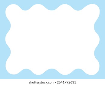 Vector illustration of a pop frame. Frame, square, rectangle, squishy, ​​material, background