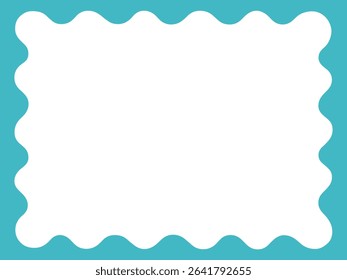 Vector illustration of a pop frame. Frame, square, rectangle, squishy, ​​material, background