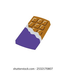 Una Ilustración vectorial de un pop y chocolate simple. Recomendado para eventos de Halloween.
