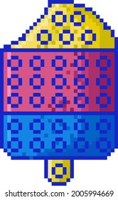 ilustración vectorial de un juguete pop it en píxeles