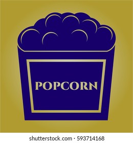 Vector illustration of  Popcorn icon