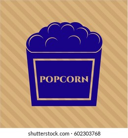 Vector illustration of Popcorn icon
