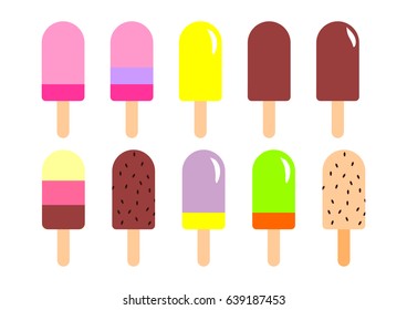 vector Illustration of popsicle