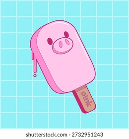 Ilustración vectorial de un cerdo de paleta