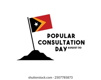 Vector Illustration of Popular Consultation Day. August 30. Flat design vector. Eps 10.