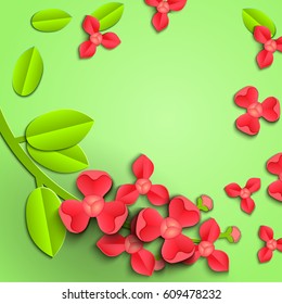 Vector Illustration of pop-up book for Design, Website, Background, Banner.
Paper origami Elements. Cartoon Template