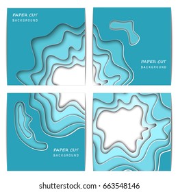 Vector Illustration of pop-up book for Design, Website, Background, Banner.Paper origami Elements. Craft Template