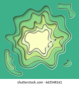 Vector Illustration of pop-up book for Design, Website, Background, Banner.
Paper origami Elements. Craft Template