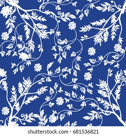 Vector illustration of porcelain pattern.