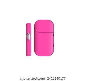 Vector illustration of a portable device for smoking tobacco