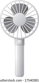 vector illustration of portable fan (gray)