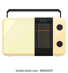 Vector illustration of a portable radio