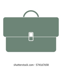 Vector Illustration of Portfolio Icon in green