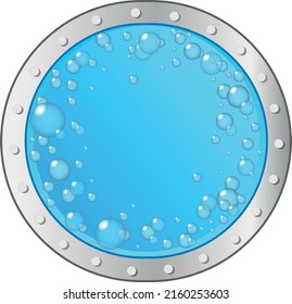 Vector Illustration Porthole Frame Design