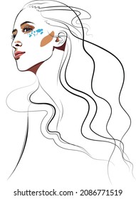 Vector illustration  Portrait