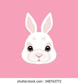  Vector Illustration Portrait of Rabbit